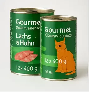 Gourmet Katzennassfutter Lachs & Huhn