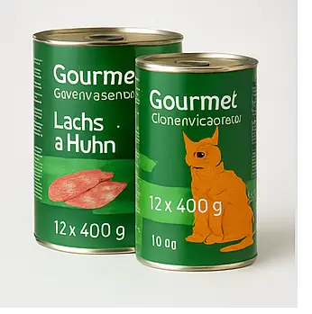 Gourmet Katzennassfutter Lachs & Huhn